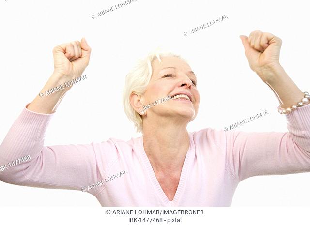 Woman, 60, cheering