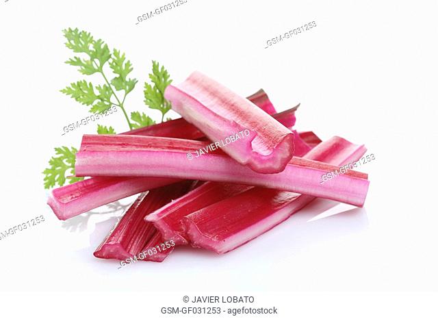 Red chard stems
