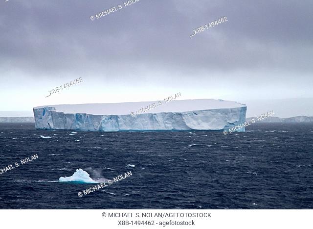 Iceberg detail in the Weddell Sea near the Antarctic Peninsula during the summer months, Southern Ocean  MORE INFO An increasing number of icebergs are being...