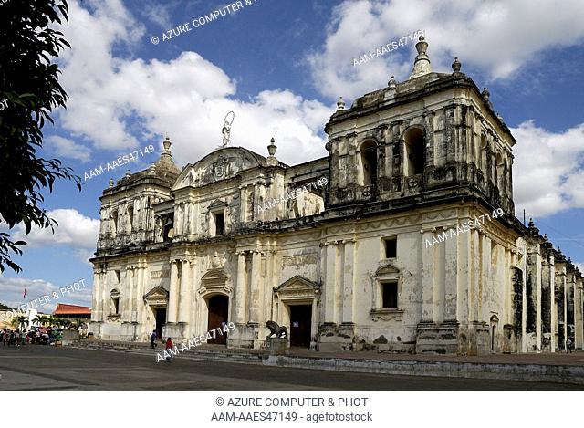 Basilica, Cathedral de la Asuncion, Leon, Nicaragua