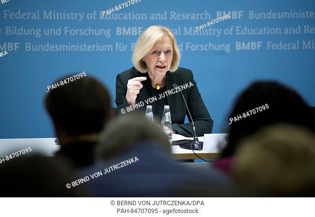 Minister of Education Johanna Wanka spoke out for an educational offensive for the digital knowledge-based society at a press conference in the Federal Ministry...