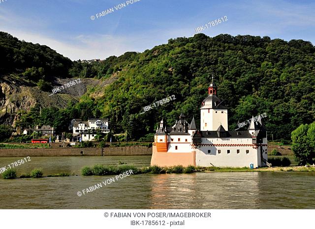 Burg Pfalzgrafenstein Castle in the Rhine River near Kaub, Rhineland-Palatinate, Germany, Europe