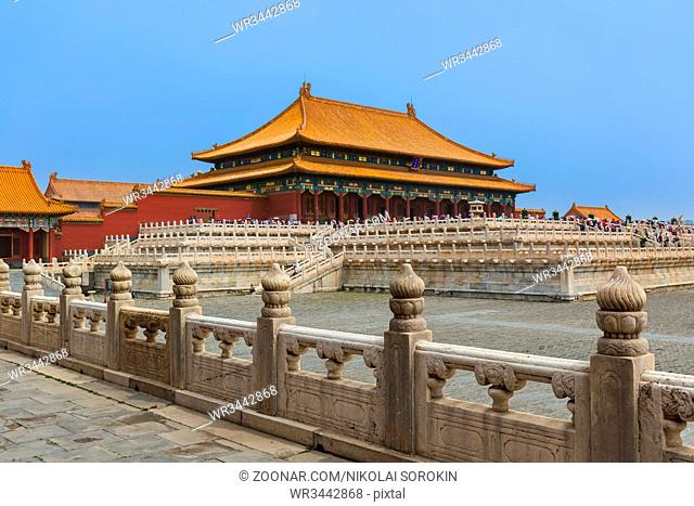 Gugong Forbidden City Palace - Beijing China - architecture background