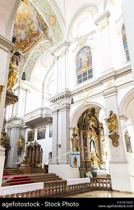 Germany, Munich. The Kirche St. Peter (Church of St. Peter) is the oldest parish church in the city, and is known by the locals as Alter Peter (Old Peter)