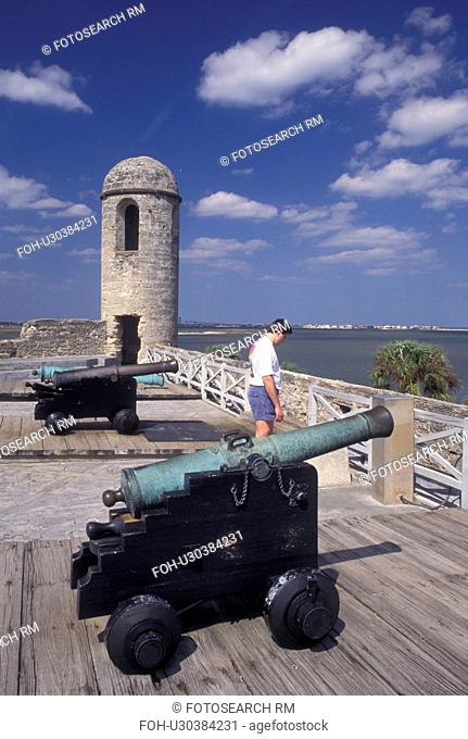 cannons, Castillo de San Marcos National Monument, St. Augustine, FL, Florida, Spanish fortress, Castillo de San Marcos Nat'l Monument