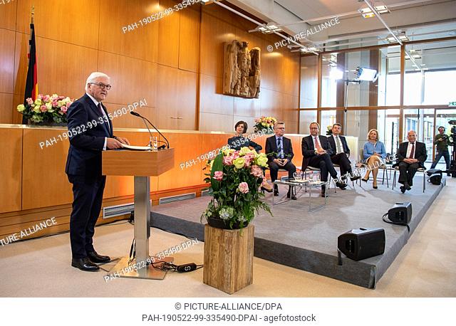22 May 2019, Baden-Wuerttemberg, Karlsruhe: Frank-Walter Steinmeier, President of the Federal Republic of Germany, speaks during the 19th Karlsruhe...
