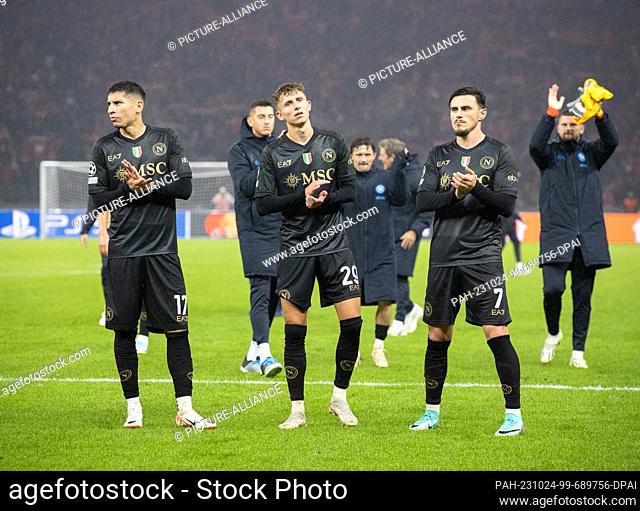 24 October 2023, Berlin: Soccer: Champions League, 1. FC Union Berlin - SSC Napoli, Group Stage, Group C, Matchday 3, Olympiastadion