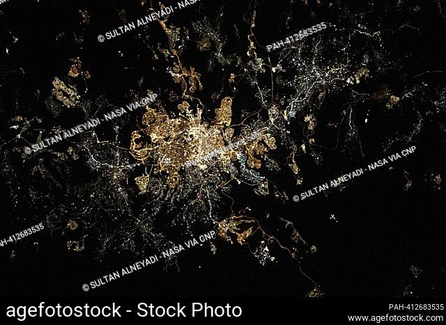The city lights of Jerusalem, Israel, were pictured by UAE (United Arab Emirates) astronaut and Expedition 69 Flight Engineer Sultan Alneyadi from the...