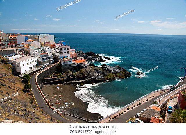 Playa Chica in Puerto de Santiago, Los Gigantes, Teneriffa, Kanarische Inseln, Spanien, Europa