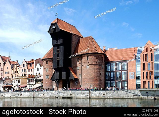 Old Port of Gdansk with the Crane as landmark of the Hanseatic city - Poland