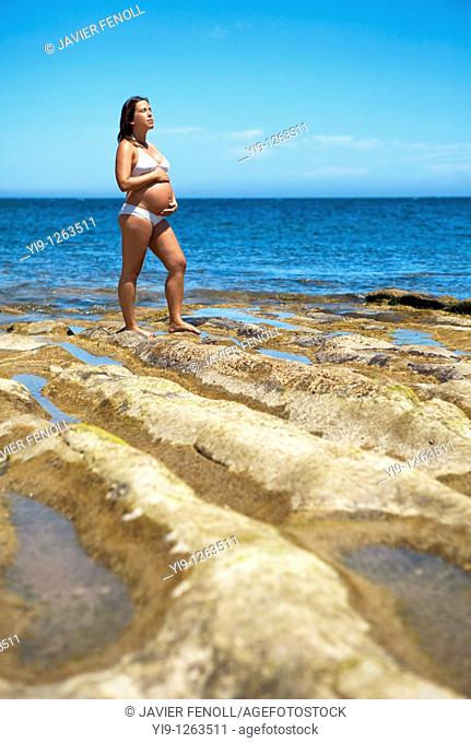 Woman Enjoying Her Pregnancy