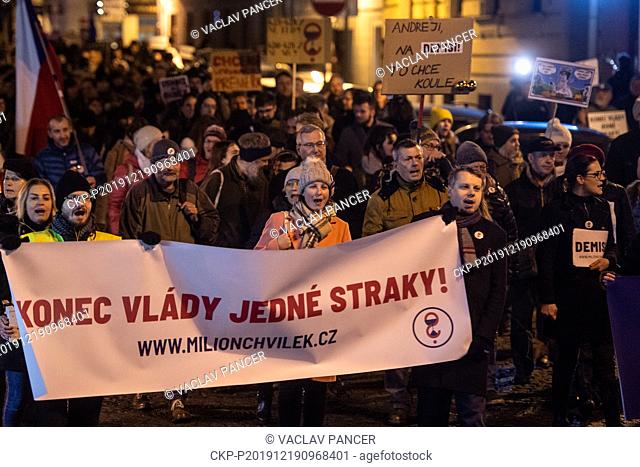 Demonstrations for Czech Prime Minister Andrej Babis's resignation, staged by Million Moments NGO, take place in all regional capitals except for Prague