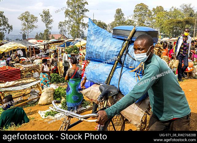 Weekly market in Nyamata, Rwanda