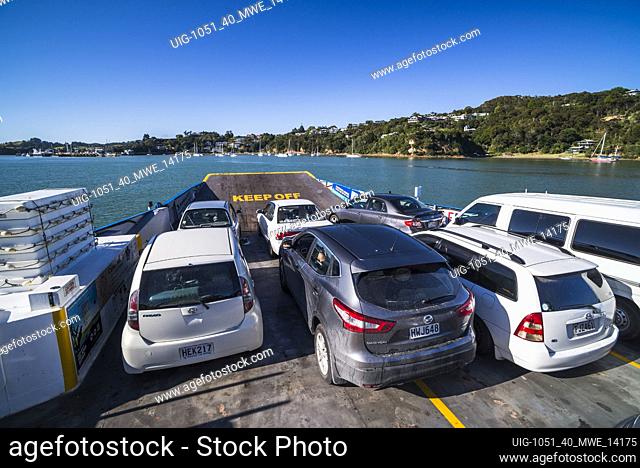 Okiato to Opua vehicle ferry for access to Russell, Bay of Islands, Northland Region, North Island, New Zealand