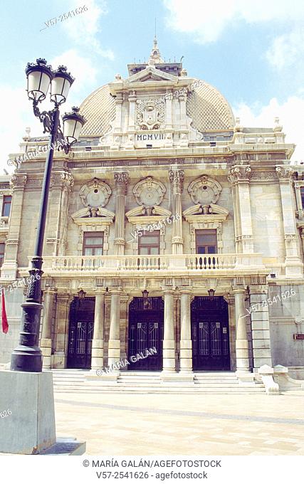 Facade of city hall. Cartagena, Murcia province, Spain