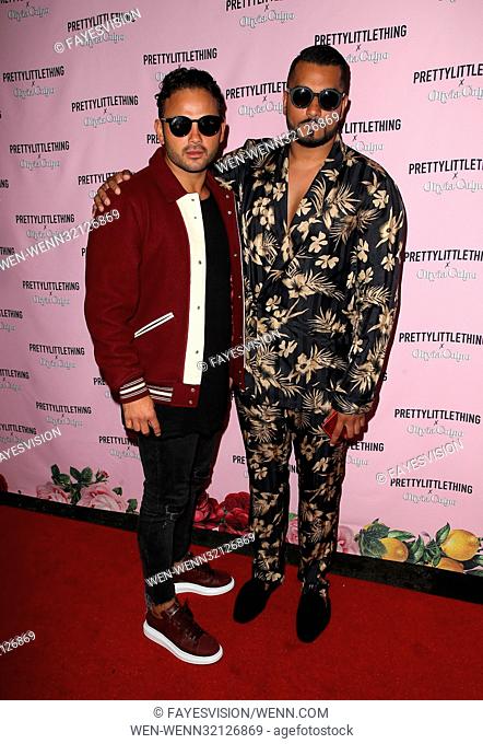 PrettyLittleThing X Olivia Culpo launch at the Liaison Lounge in Los Angeles, California. Featuring: Umar Kamani, Guest Where: Los Angeles, California