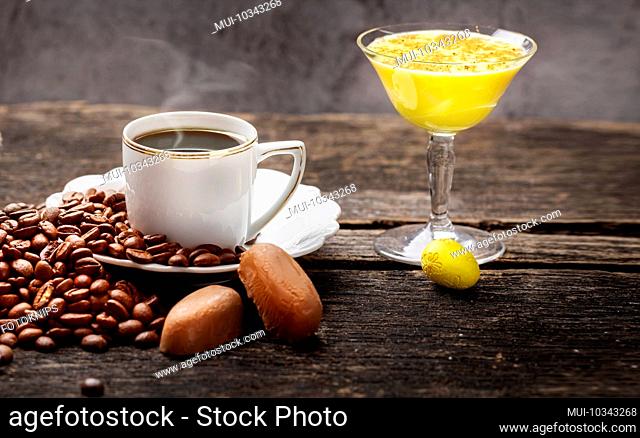 Eggnog and coffee