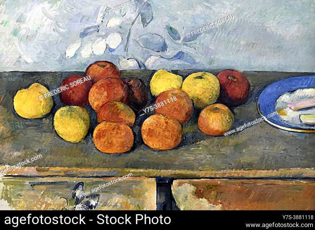 Apples and cookies, c. 1880, by Paul Cézanne
