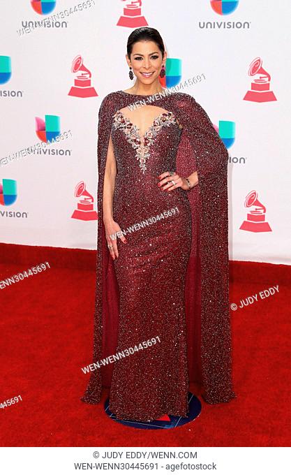 17th Annual Latin Grammy Awards - Arrivals at T-Mobile Arena Las Vegas Featuring: Lourdes Stephen Where: Las Vegas, Nevada