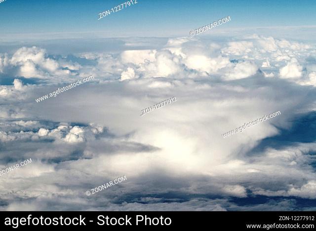 View of the sky above the clouds