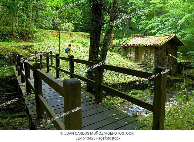 Waterwheel  Pagoeta Natural Park  Aia Valley  Gipuzkoa  Basque Country  Spain