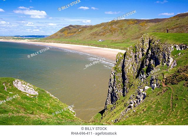 Rhossili Bay, Gower Peninsula, Wales, United Kingdom, Europe