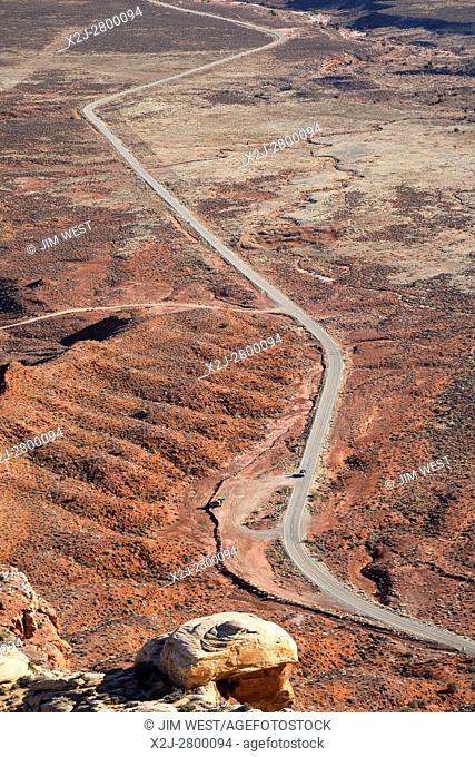 Mexican Hat, Utah - Utah Highway 261 near the Valley of the Gods in Bears Ears National Monument