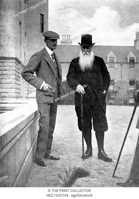 Sir Sir Arthur Davidson (1856-1922) and Sir Dighton Probyn (1833-1924), 1908. Davidson and Probyn were senior courtiers. Probyn was also a recipient of the...
