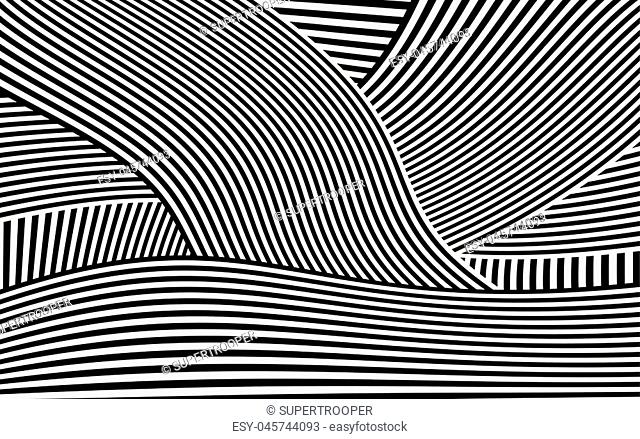 Zebra Lines Design with Black and White Stripes Vector, Stripes Fashion Texture, Zebra Print