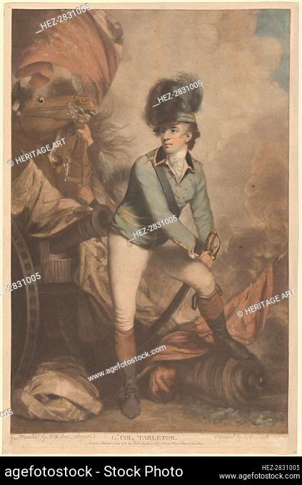 Lt. Colonel Tarleton, published 1782. Creator: John Raphael Smith