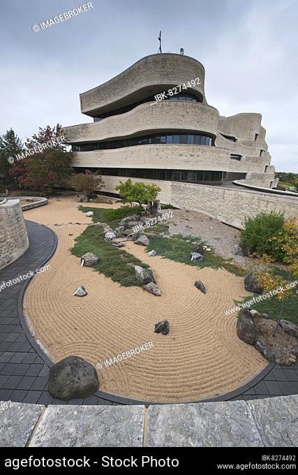 Zen-Garten vor dem Museum of Canadian History, Gatineau, Kanada