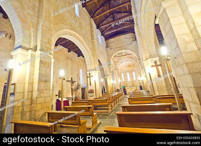 Basilica of San Martiño de Mondoñedo, 9-12th Century Romanesque Style, Foz, Lugo, Galicia, Spain, Europe