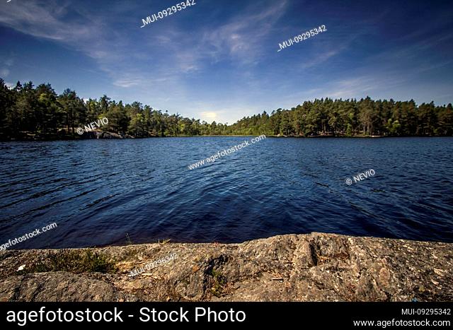 Rocky island in the Tyresta By National Park