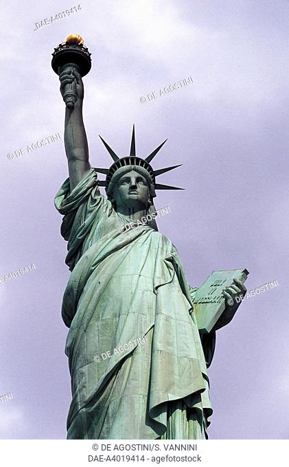 The Statue of Liberty, 1886, designed by Auguste Bartholdi (1834-1904) (UNESCO World Heritage List, 1984), Liberty Island, New York, United States of America