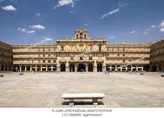 Plaza Mayor, Main Square, Salamanca, Castilla y León, Spain