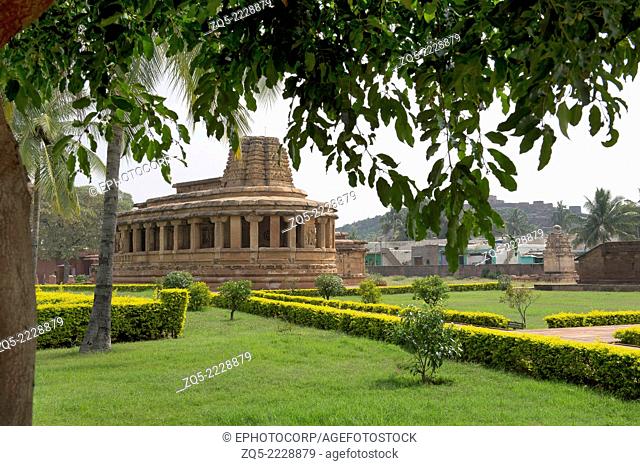 Durga Temple Apsidal rear of temple. Dated 700 A D. Aihole, Karnataka, India
