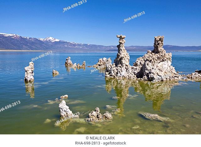 Tufa spires and tower formations of calcium carbonate, Mono Lake, South Tufa Reserve, Mono Basin Scenic Area, Lee Vining, Inyo National Forest Scenic Area