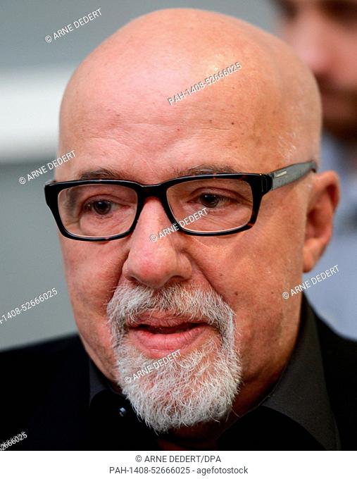 Brazilian author Paulo Coelho is pictured at an event for the future of reading at the book fair in Frankurt, Germany, 08 October, 2014
