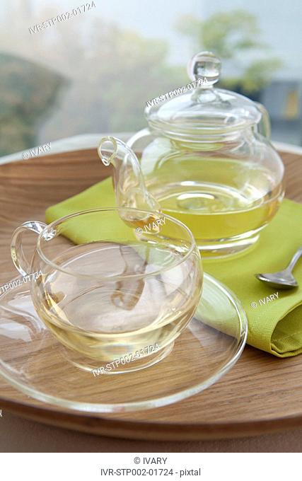 Herbal Tea Cup And Teapot