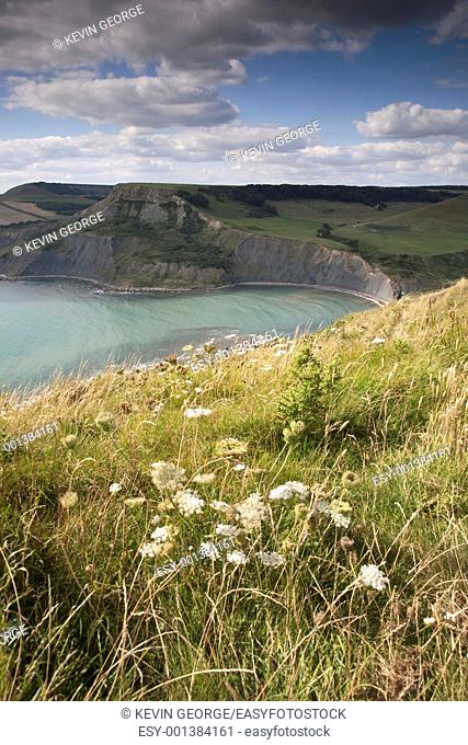 Chapmas Pool on the Jurassic Coast and Isle of Purbeck in Dorset, England, UK