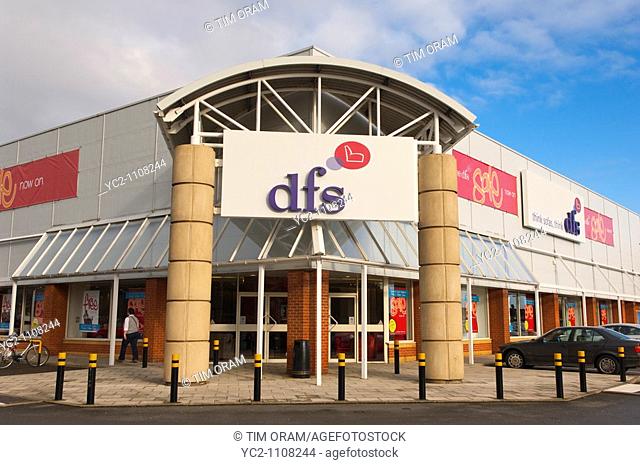 The DFS shop store in Norwich , Norfolk , England , Britain , Uk