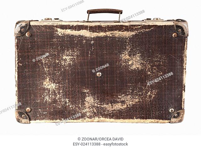 Isolated Brown Suitcase