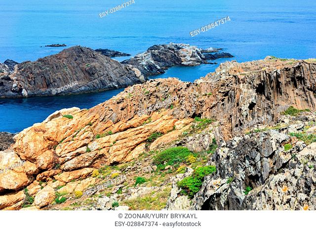Costa Brava rocky coast, Spain