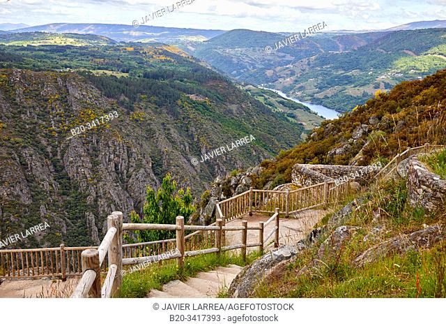 Balcóns de Madrid, Sil river canyon, Ribeira Sacra, Parada de Sil, Ourense, Galicia, Spain