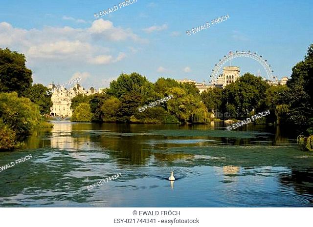 Teich in St. James's Park in London