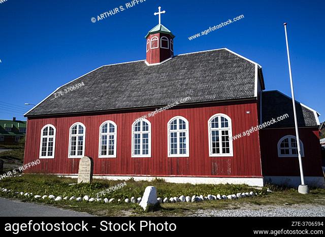 Church of Our Savior (Vor Frelser Kirke). Lutheran church (1832). Qaqortoq, Greenland