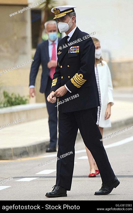 Queen Letizia of Spain, Crown Princess Leonor visit to Navantia Cartagena and launching ceremony of the S-81 Submarine ’Isaac Peral’ at Navantia shipyards on...