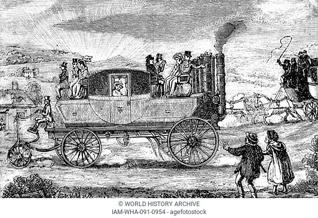 Steam Carriage 1825, by Sir Goldsworthy Gurney (1793–1875) was a surgeon, chemist, lecturer, consultant, architect, builder and prototypical British gentleman...