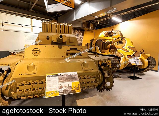 England, Dorset, Bovington Camp, The Tank Museum, German WWII Panzer Tank