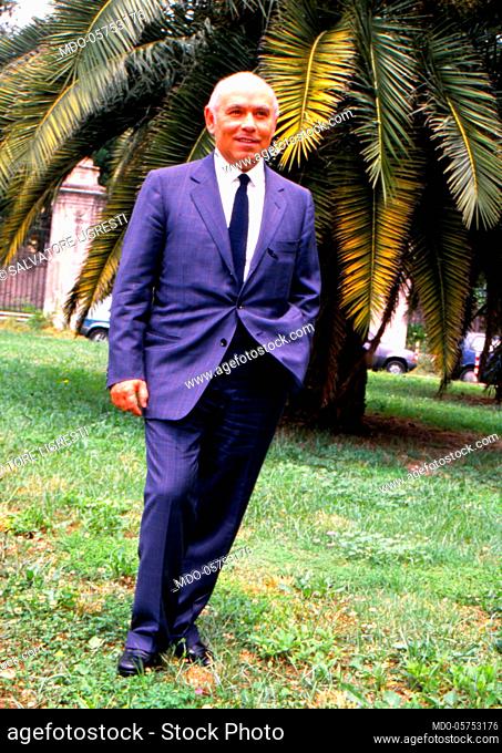Portrait of Italian businessman Salvatore Ligresti. 1980s